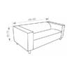 Afmetingen Hoes voor hoge arm zoals de Klippan bank van Ikea 170-190