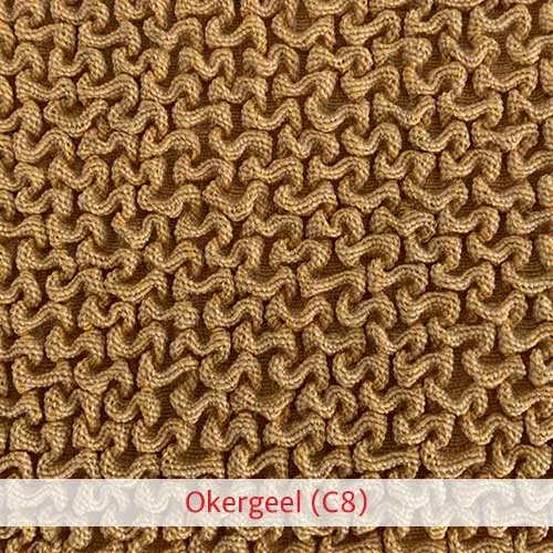 Kleurstaal Bankhoes Milan Okergeel C8