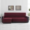 Bankbeschermer Velvet Quilt Chaise Longue Links rood